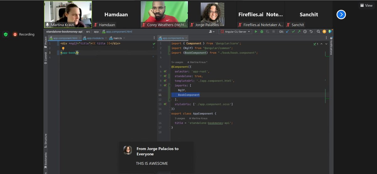 violinblackeye's tweet image. Thank you @MartinaKraus11 @coreylweathers for the much needed training on Angular Standalone Components✨. Now looks like a good time to finally explore v15🚀
#auth0 #Angular