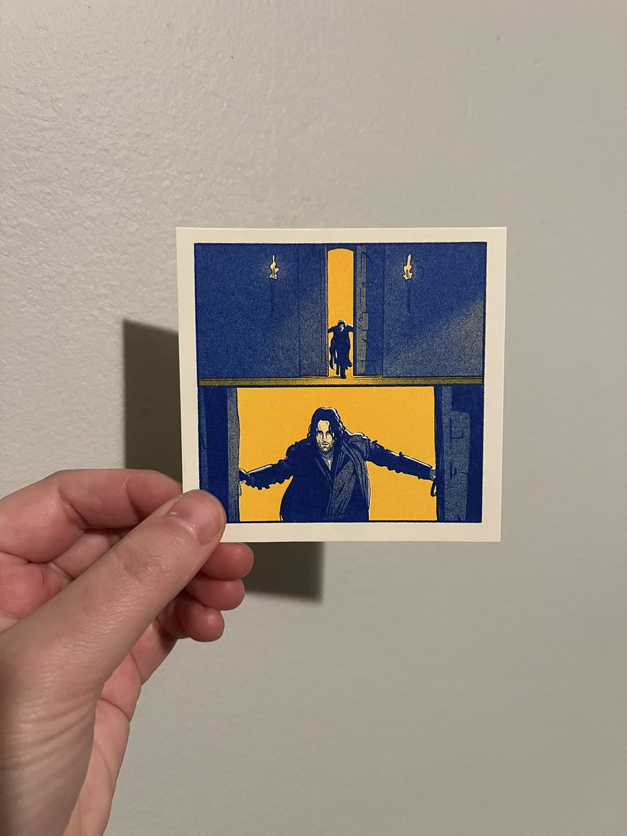 thanks <a href="/katschneids/">kat schneider ☁️</a> for beautiful riso print of That Scene