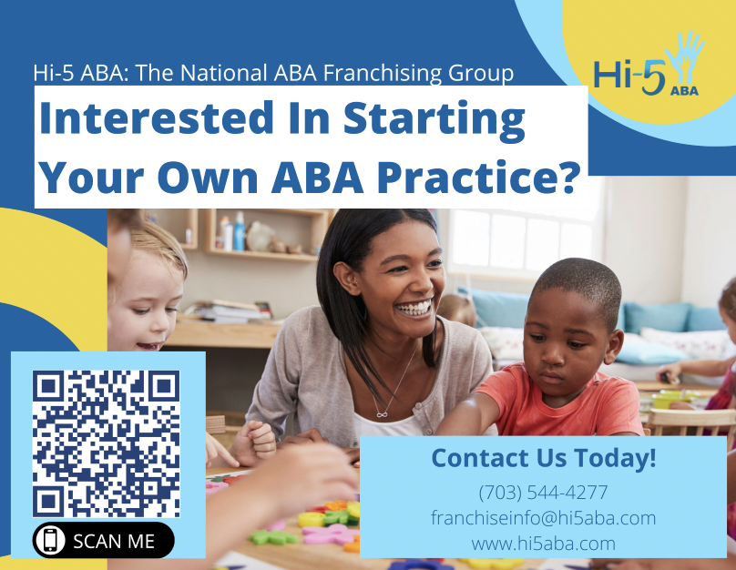 Hi5ABA1's tweet photo. Hi-5 ABA is The National ABA Franchising Group founded on a marriage of clinical and business expertise. Find out how we can help you! https://t.co/gWMh6UhMIz

#aba #abaservice #bcba #hi5aba https://t.co/KZMnmVsNK7