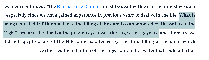 RenaissanceDam's tweet photo. According to Dr.Hany Sewilam, #Egypt received record water that had yet to occur in 115 years. 

This means Egypt received at least 125 BCM of water from Ethiopia in 2022. 

Yet, this country turned against #Ethiopia, which had only stored 15 BCM of the Dam in the same year. https://t.co/zyZohGZEOt