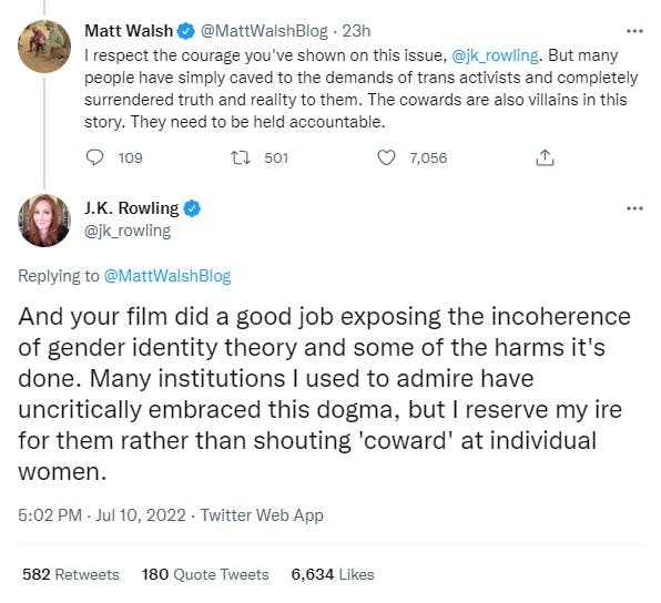 theserfstv's tweet photo. JK Rowling completely forgot that she used to rip into Matt Walsh for being a sexist creep before embracing him because trans bad https://t.co/M8MqzB0Ijn