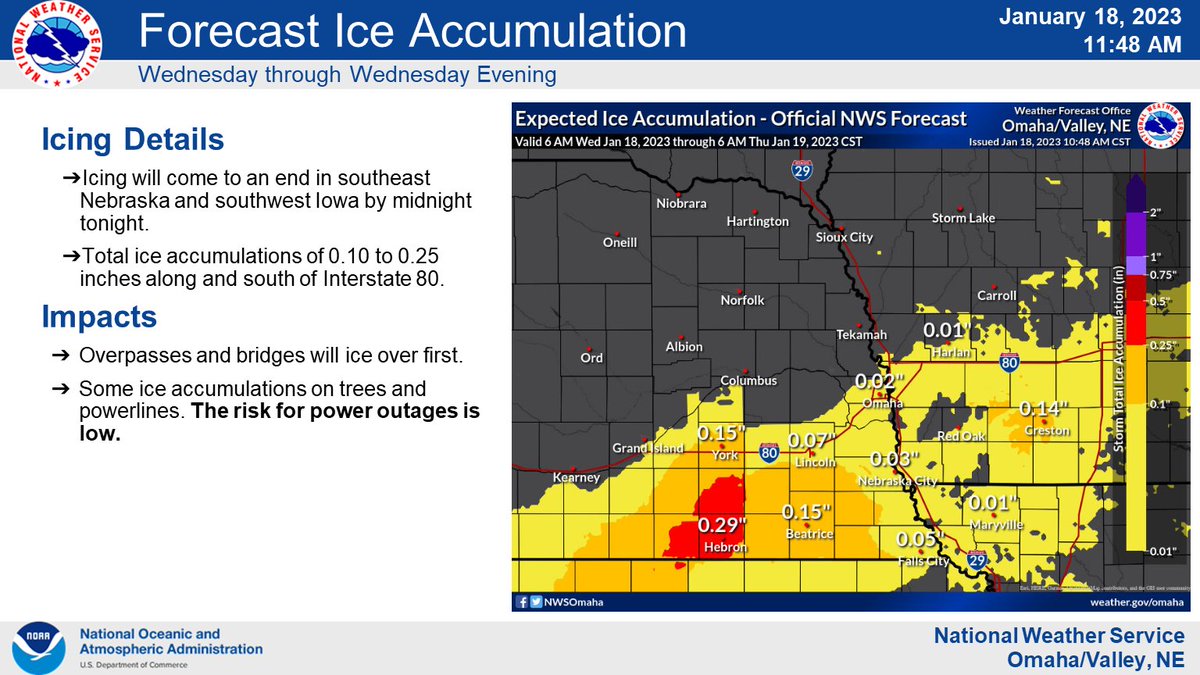 NWS Omaha on Twitter "Here's our updated forecast as of 12 pm today