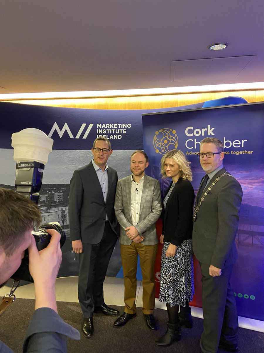 CorkChamber's tweet photo. A new year reset with a room full of people who value the role of social media as a channel to connect and engage. This evening we hear from @Cian_Corbett from @AIBIreland on putting the social back into social media. https://t.co/OY9aYWDHD0
