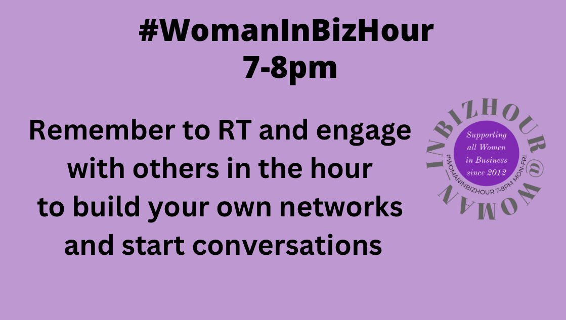 Woman_InBizHour's tweet photo. Just a friendly reminder... here to support all women in biz! Love hearing all your news. Share and interact with likeminded ladies. Have fun! #womaninbizhour https://t.co/0cXHJlSxNf