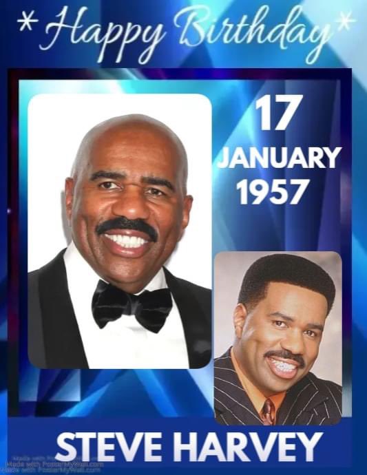 Happy birthday  Steve Harvey 