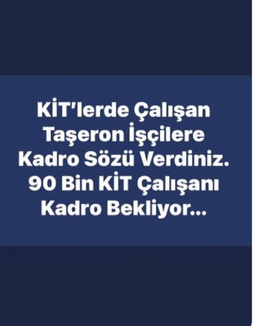 #90BinKitTaseronKadroya  90 bin kit taşerona kadro