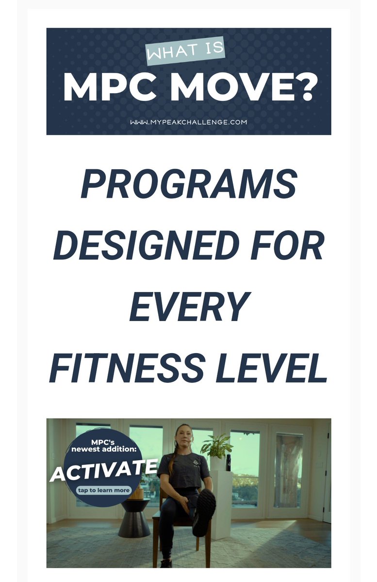 Very excited with #MPCMOVE !
This program is adapted for all levels fitness ! 
Whether you are a beginner or an expert, it's made for you ! For me it will be ignite fundamentals to prepare for ignite..Can't wait to discover more !!!
And u?
@SamHeughan
@MyPeakChallenge
@CoachValbo