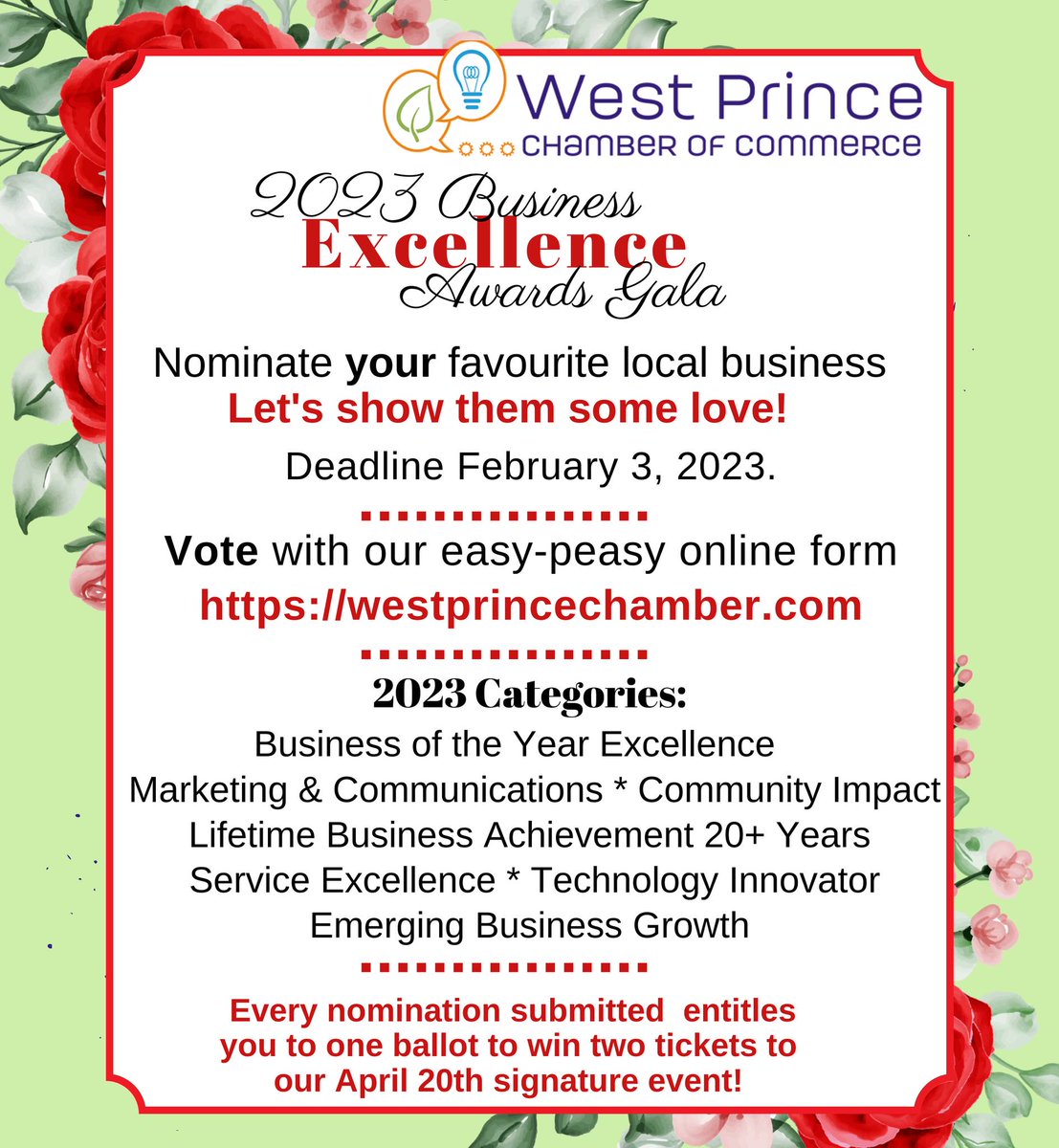 West Prince Chamber tweet media