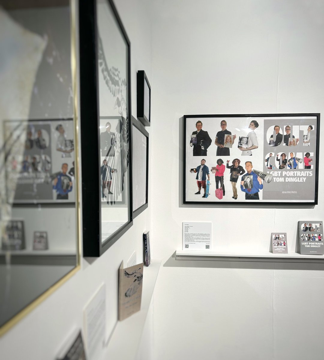 Popped into the launch event of Book Covers from @ArachnePress 10 years Anniversary; including my book “Outcome” 🏳️‍🌈🏳️‍⚧️📖 
On at Greenwich Uni until Feb 15th