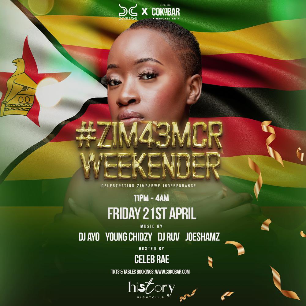SoSuave 🇿🇼 (@teamsosuave) on Twitter photo . 🚨ANNOUNCEMENT🚨
#ZIM43MCR 🇿🇼
<a href="/TEAMSOSUAVE/">SoSuave 🇿🇼</a> x <a href="/CokobarMcr/">Cokobar Manchester</a>
Tickets: cokobar.com/market/events/… . 🚨ANNOUNCEMENT🚨
#ZIM43MCR 🇿🇼
<a href="/TEAMSOSUAVE/">SoSuave 🇿🇼</a> x <a href="/CokobarMcr/">Cokobar Manchester</a>
Tickets: cokobar.com/market/events/…