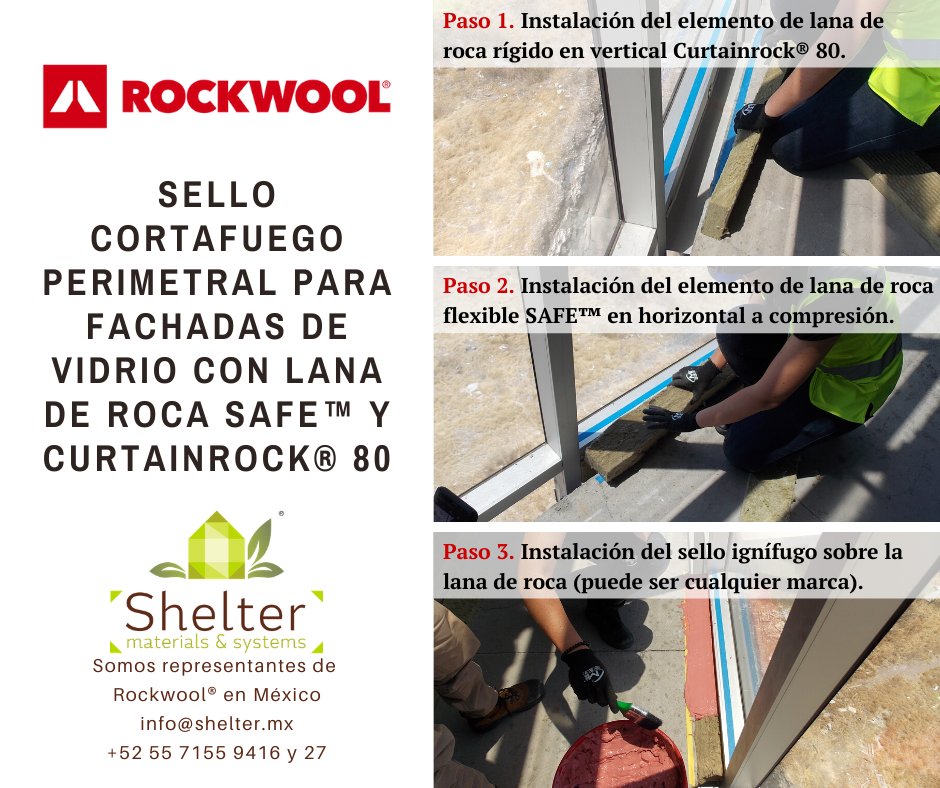 shelter_mx's tweet image. ¿Sabías que los productos de #LanaMineral de @rockwoolna son ideales para fabricar un #SelloPerimetral #CortaFuego?
Contáctanos en info@shelter.mx
#ShelterMX #Rockwool #StoneWool #Aislantes #LanaDeRoca