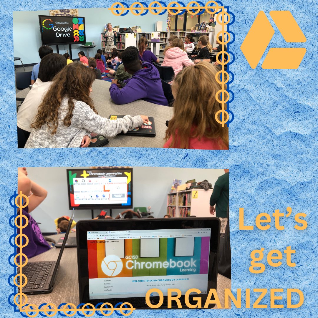 GCISDigital's tweet image. If not now, WHEN? @GESStars 4th graders make their @Google Drive ✨ sPaRKle ✨ with @mad_richey and @michigan_st8ler at the second round of Chromebook Class for Kids focused on #digital organization! #CCK23 #GCISDigital