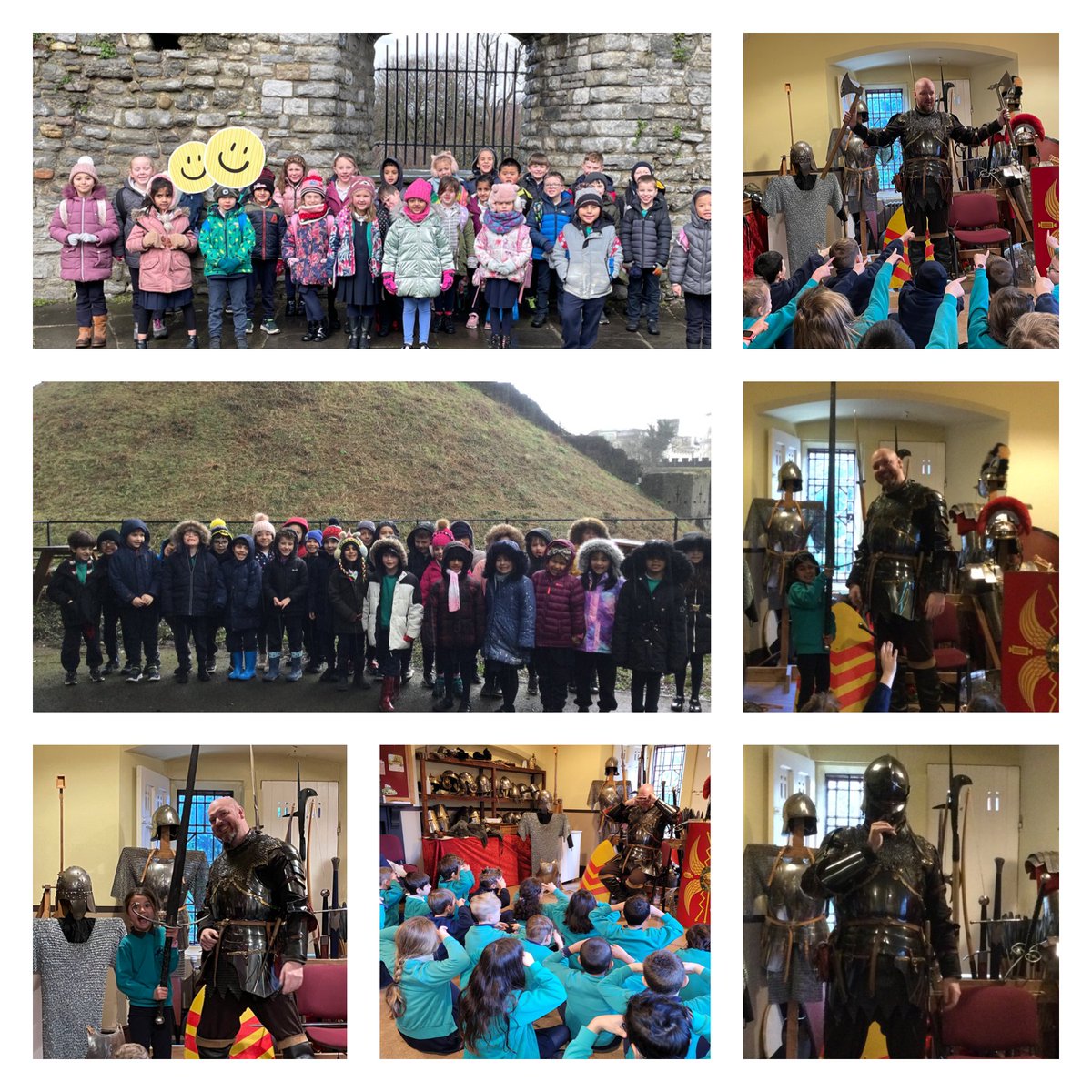 Year 2 braved the cold to visit Sir Jay <a href="/cardiff_castle/">Cardiff Castle</a> where they had a fantastic time learning about the role of a knight. Diolch Sir Jay.