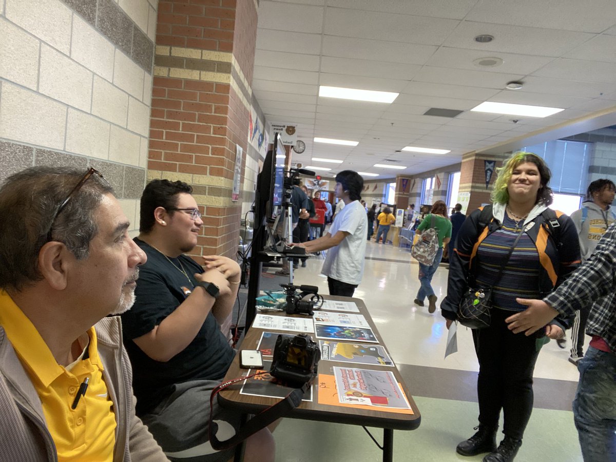 <a href="/BrennanSerna/">SernaBrennan</a> w/TJ &amp; Ren inform Bears about <a href="/BTVBears/">Brennan TV</a> AV Production &amp; also Graphic Design classes <a href="/NISDBrennan/">Brennan High School</a>’s Elective Fair. <a href="/Bears_StuCo/">Brennan Student Council</a> <a href="/BHSambassadors_/">Brennan Ambassadors</a> <a href="/NISD_CTE/">NISD_CTE</a> <a href="/CounselingBFND/">Brennan HS Counseling Department</a> <a href="/NISDBrennanLib/">Brennan Library</a> <a href="/BrennanCareer/">Brennan High School -College and Career Center</a>