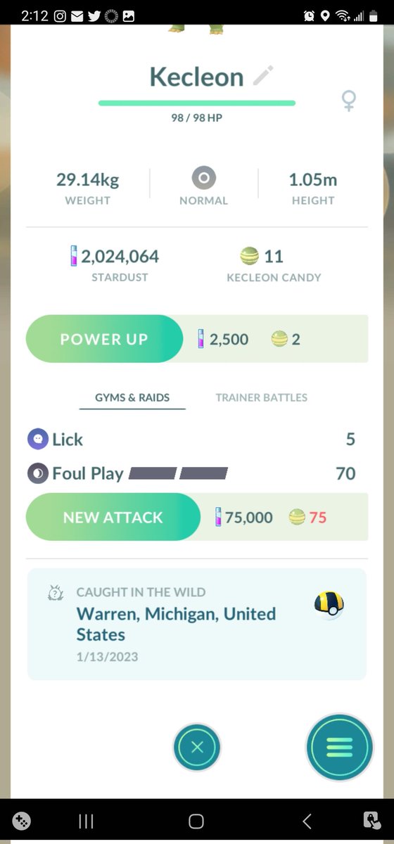 JeffsLeisha's tweet photo. @Sumthinmedical @PokemonGoApp Nope not photoshop https://t.co/VLlpA6mKUj