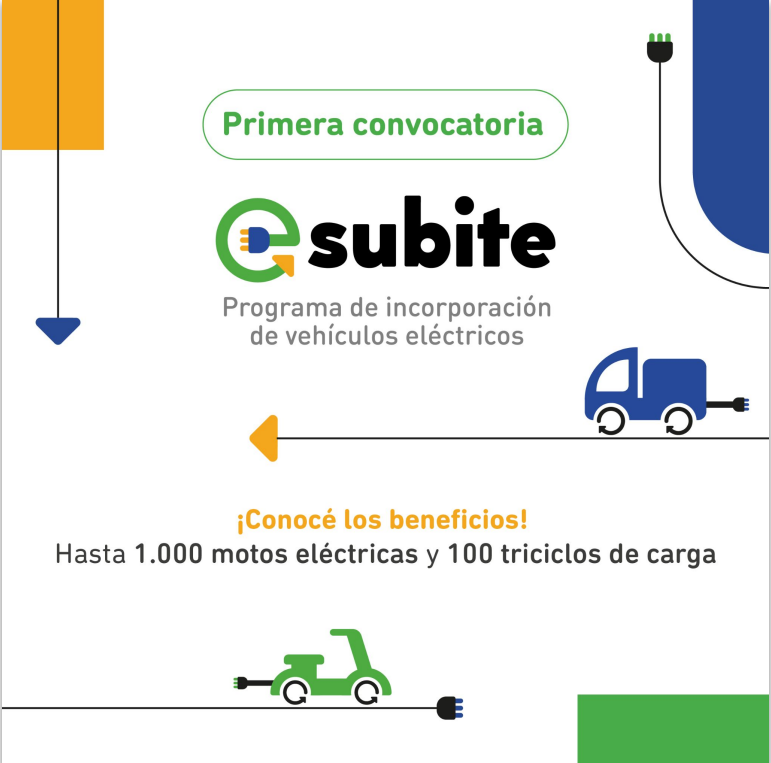 MIEM_Uruguay's tweet photo. 🛵🔌 Continúan abiertas las postulaciones para #Subite, el programa de incorporación de vehículos eléctricos. Esta herramienta del MIEM beneficia la adquisición de hasta 1000 motos eléctricas y 100 triciclos de carga.
➡️ Conocé cómo podés sumarte en https://t.co/QK4Vr3rrlb. https://t.co/ANUxcllM4l