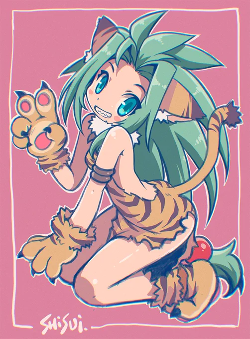 何を描くか思いつかないので、古いラフ絵を引っ張り出して線画にしてたらこんな時間ですよ。^^; チャムーン 