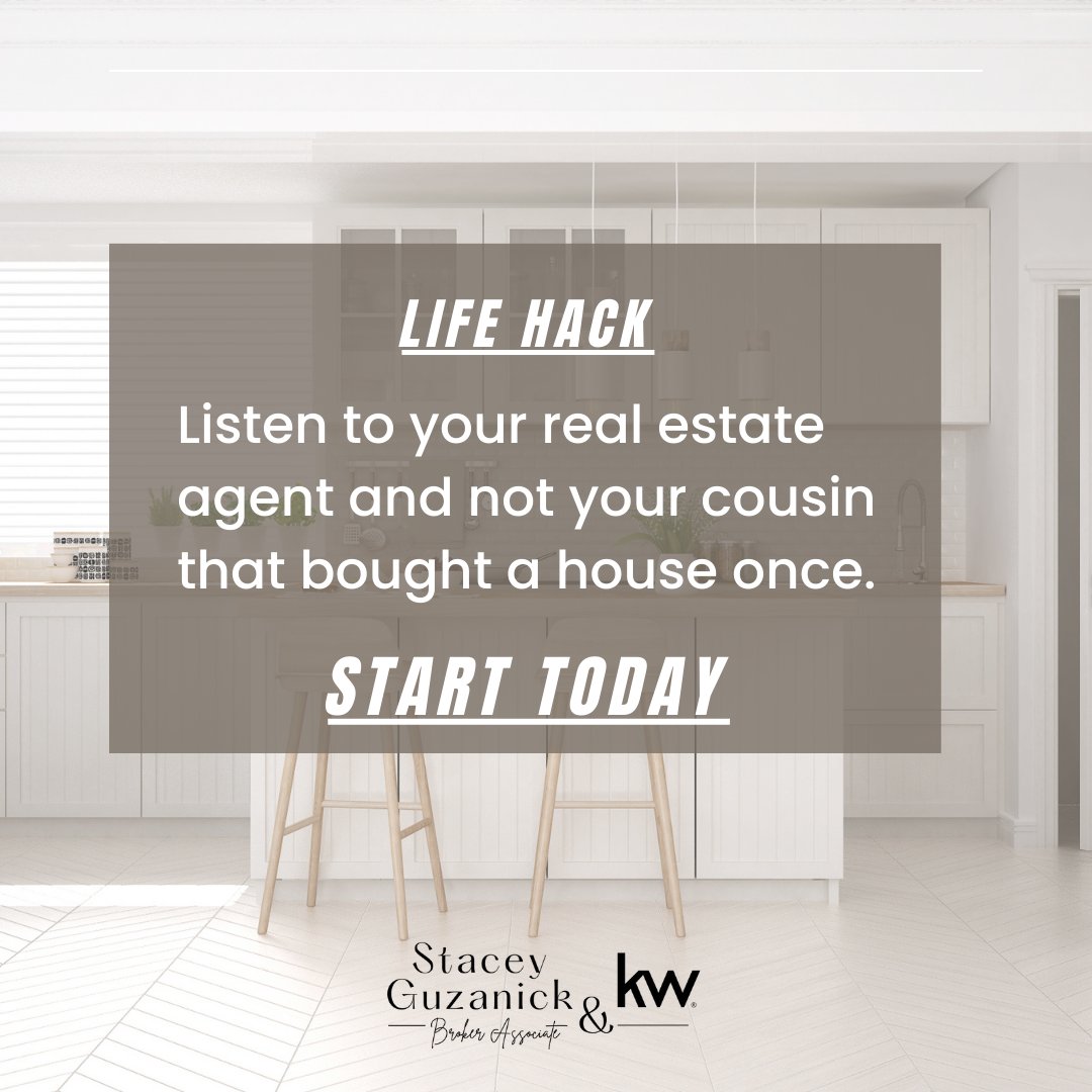 sguzanick's tweet photo. When purchasing a home, you should always listen to the expert.
#ownthehome https://t.co/a3kskGzRno