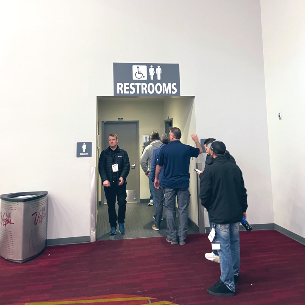 polishing_pro's tweet photo. Only at World of Concrete…would you find a line for the men’s restroom and not one for the women’s 😂😂😂
#polished #decorativeconcrete #concretefloors #concretetraining #polishedconcrete #polishing #polish #concretedesign #concrete #worldofconcrete https://t.co/LQKIc83rMq
