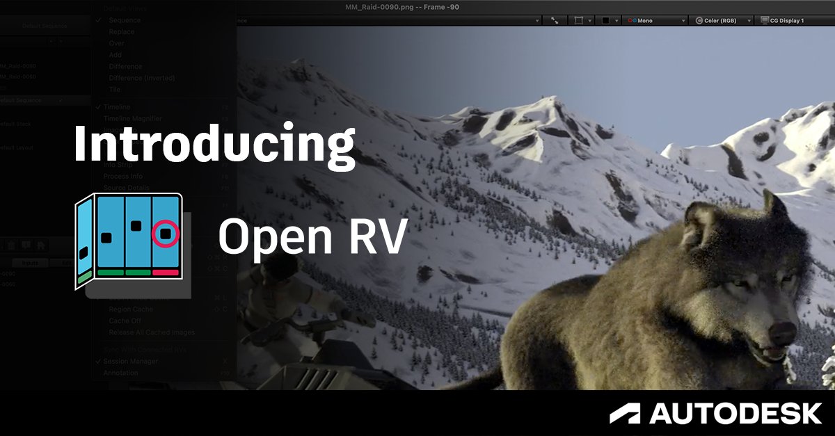 We’re excited to announce the release of Open RV, an open source version of our Sci-Tech Award winning media review and playback software. As part of Academy Software Foundation’s Open Review Initiative, Open RV is now available to all contributors: area.autodesk.com/inspire/articl…