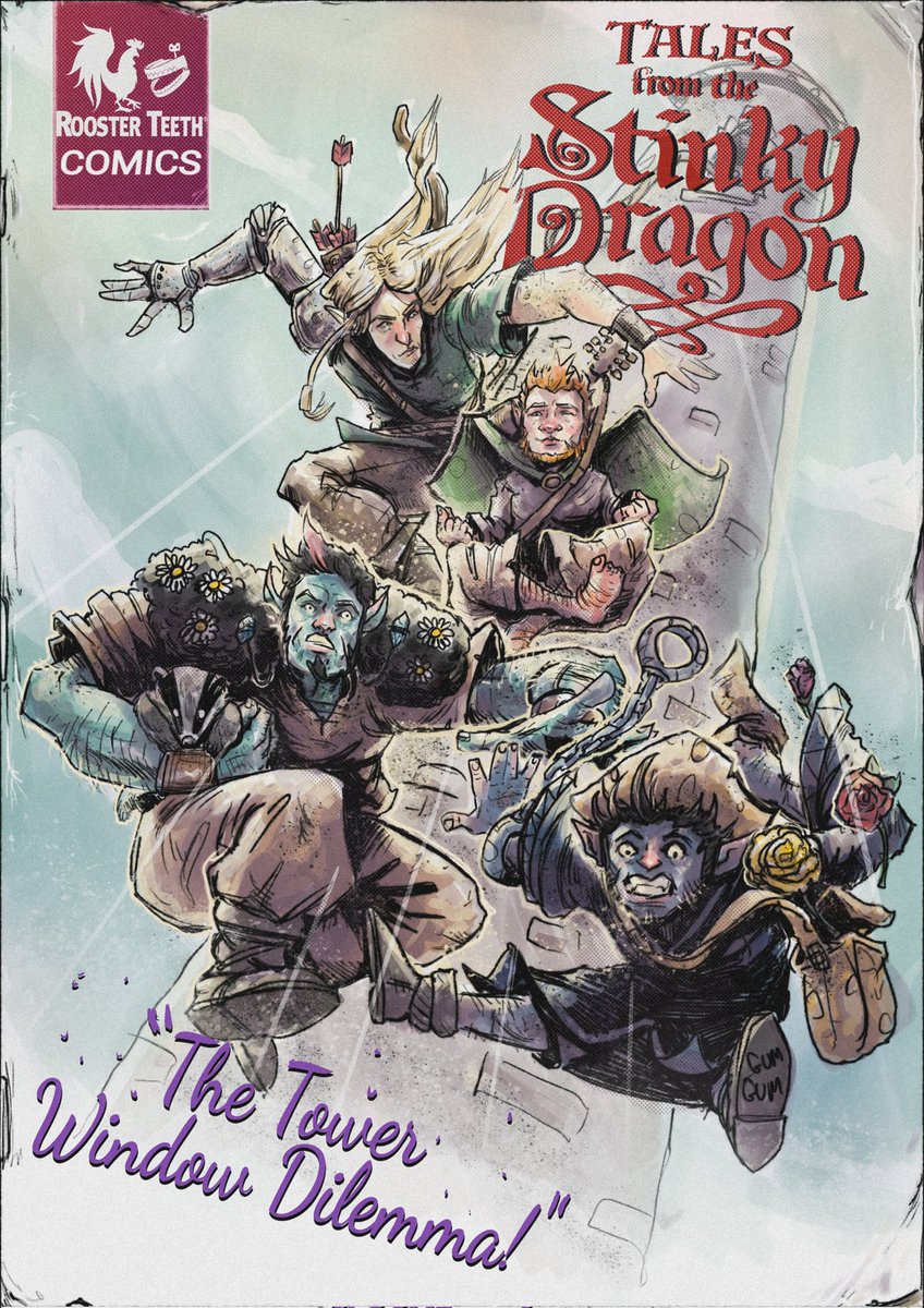 Nate_illustrate's tweet photo. If you're not listening to the @StinkyDragonPod you should be! 🤘💜 #fanart https://t.co/nPww8AHq3p