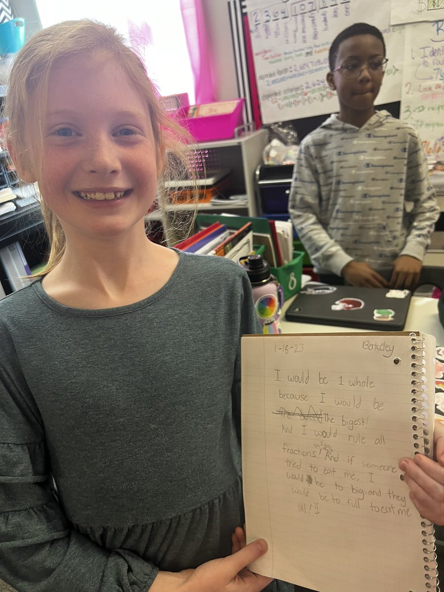 If you were a fraction, what fraction would you be and why? So fun! <a href="/Longbranch_Elem/">Longbranch Elem.</a>
