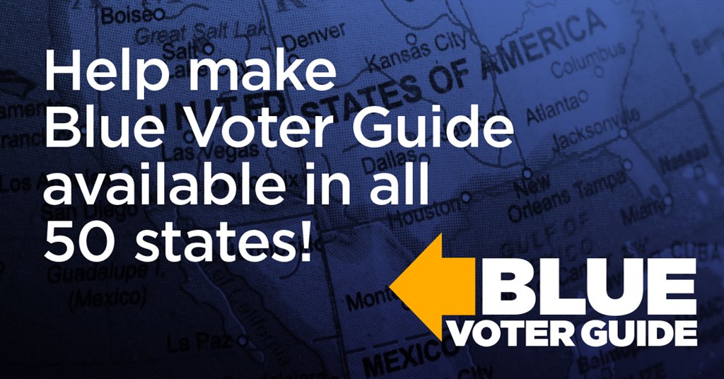 There are progressives all over the map.

Blue Voter Guide helped to save the Senate and stop the 'red wave' in '22.

Help build Blue Voter Guide for every state for '23 and '24!

Volunteer today!

#BlueVoterGuide #Voterizer #DemsCreateJobsNotChaos share.fieldteam6.org/s/Lxfhoigcv6YO…