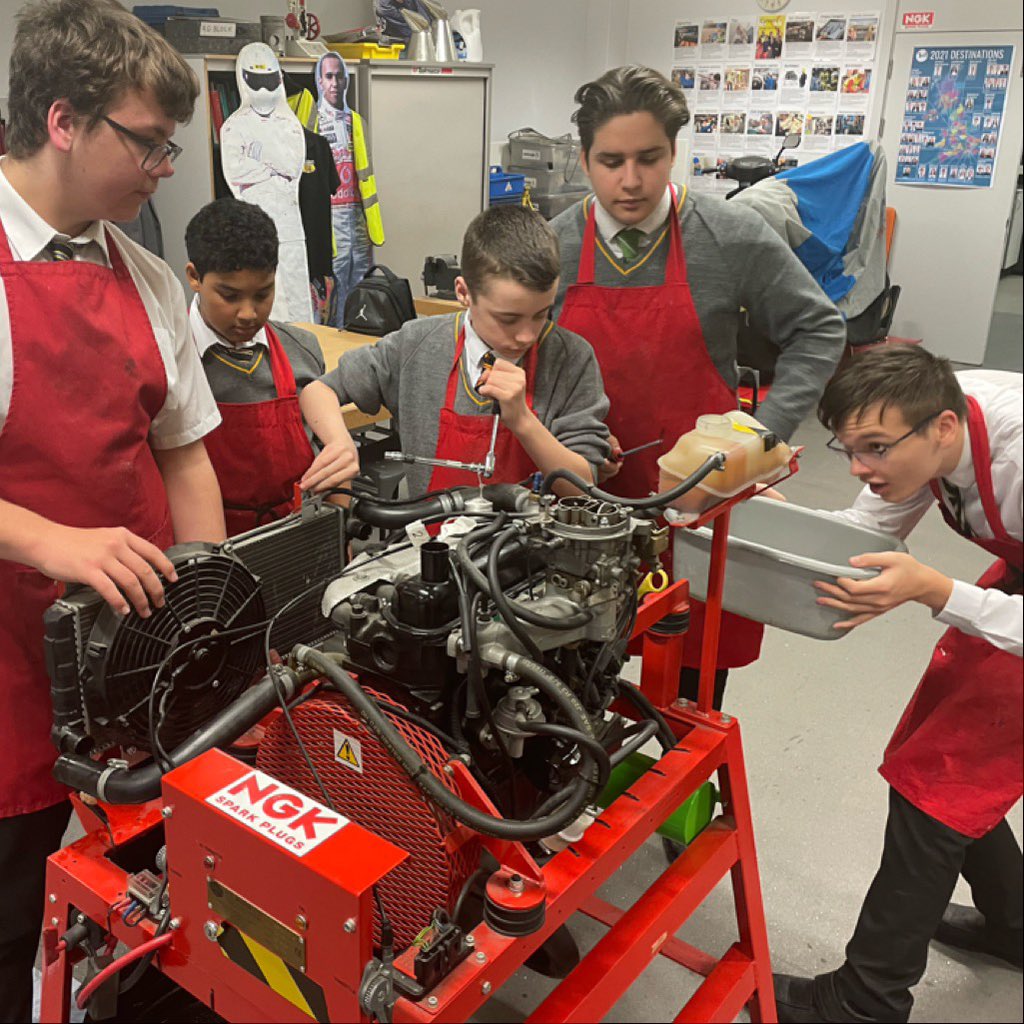 Our Scoot66/Engineering students latest project is to service &amp; repair a Ford Crossflow engine. This demonstration engine has not run since before lockdown. Good luck lads!