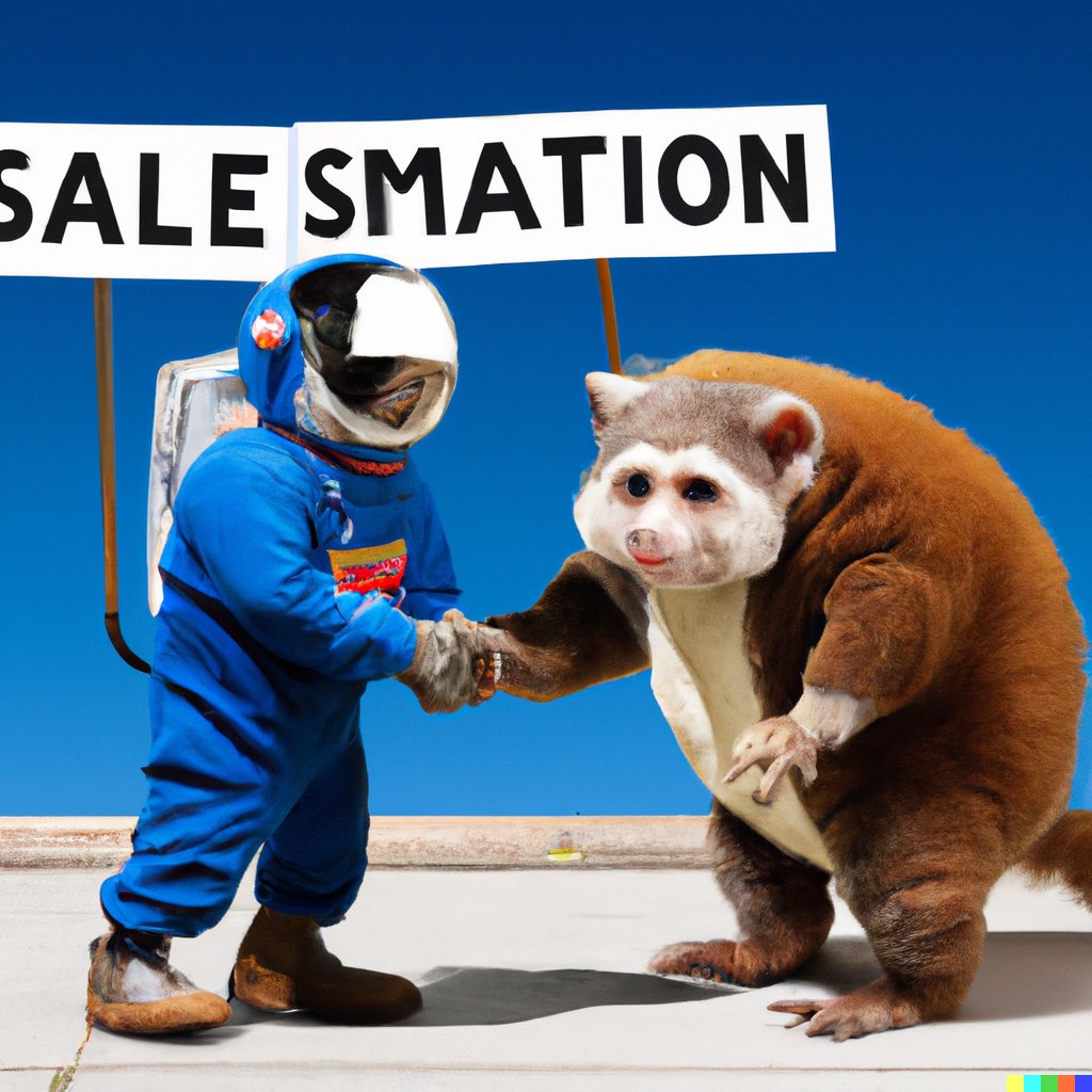 RT if you think the creature on the right should be our mascot (via <a href="/hunter_hawke/">Hunter Hawke</a> and Dall-E)