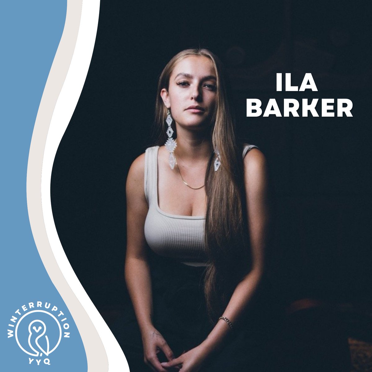 Winterruption presents... @ilabarkermusic!

Folk-soul musician Ila Barker is making her return to Churchill alongside her band at #WinterruptionYYQ. 

🧑‍💻 ilabarker.com
👉🏽 @ilabarkermusic
 on FB and IG
🎧: spoti.fi/3QW65fZ

bit.ly/winterruptionc…