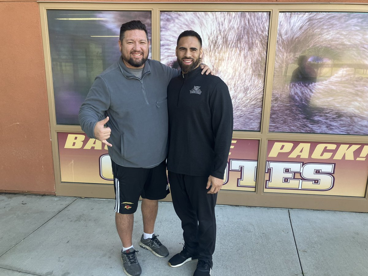 CoachChaddick's tweet photo. Thanks to @Matty_AhYou  LB Coach out of Weber St. for coming to get some info on our student athletes. Great dude. https://t.co/LAxtJn6iND
