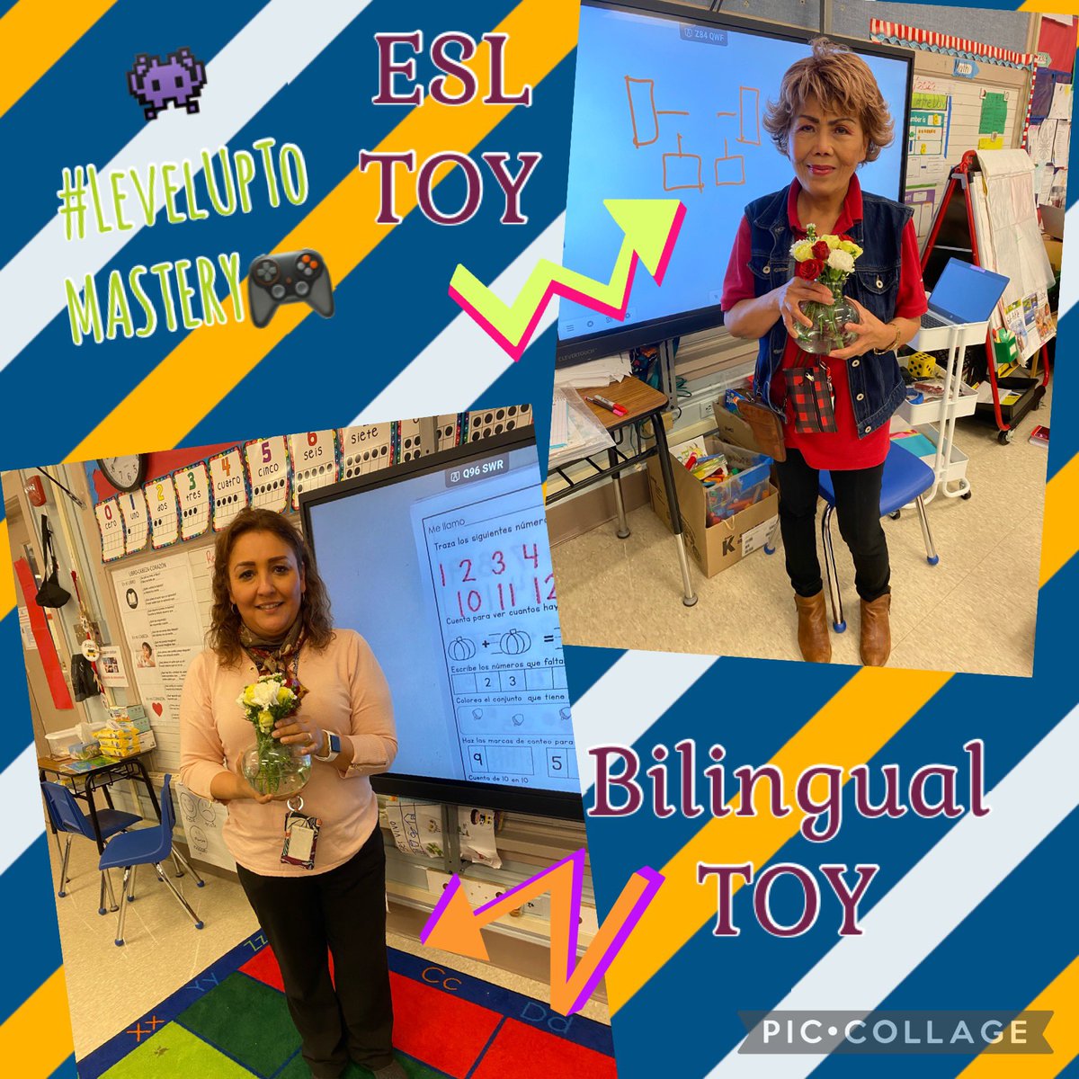 jrharris166's tweet photo. 🤩Congratulations to our Kinder team! Bilingual and ESL Teachers of the Year 🎉 🎮#LevelUpToMASTERY @HISDMultiPrgms https://t.co/vh92rS3ORV