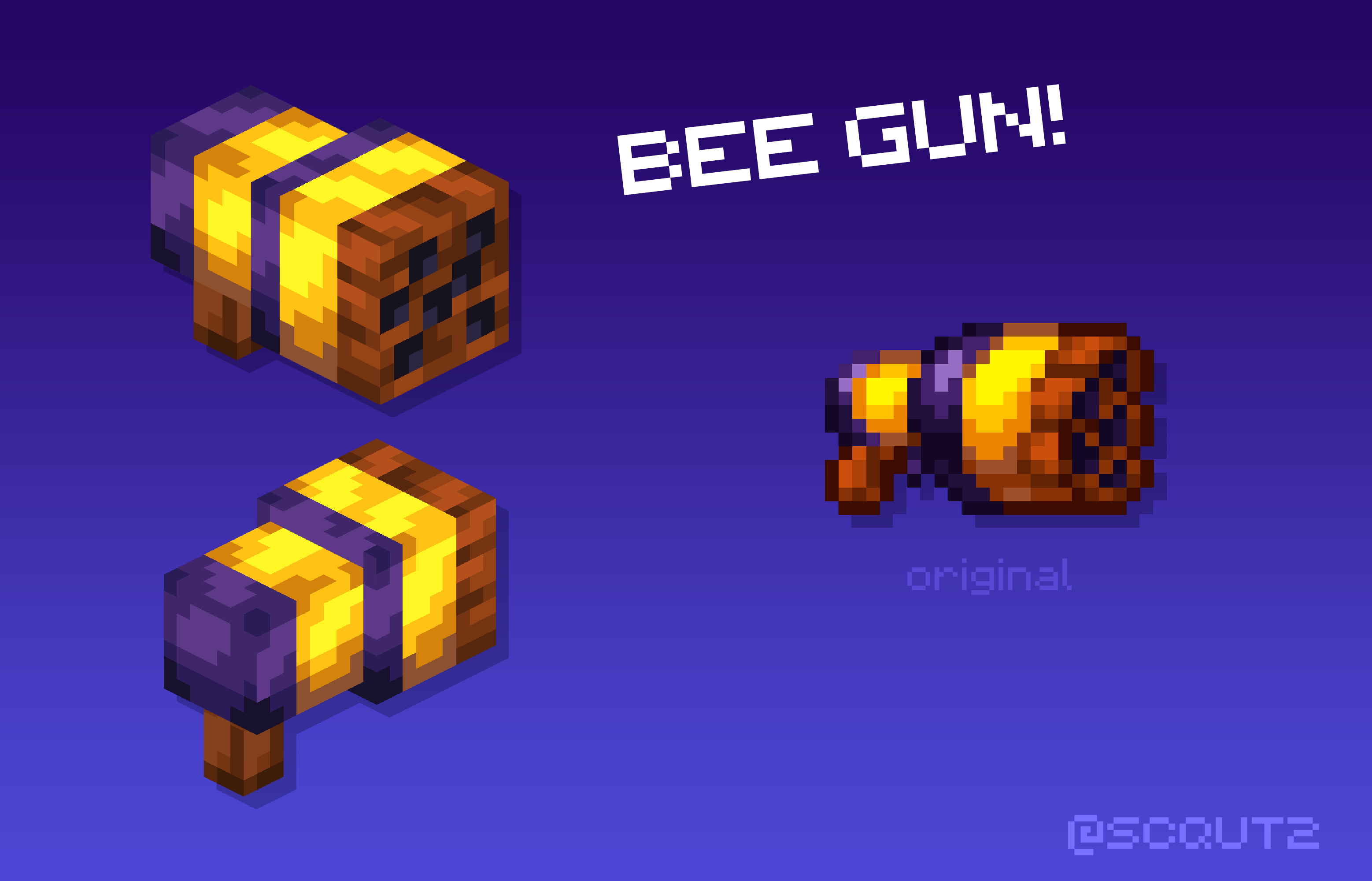 neue1_ on X: bee gun (terraria) #terraria #minecraft #lowpoly