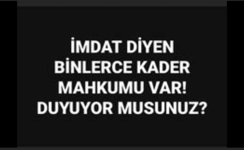Milyonlarca mağdur , haksız yargılamalar var Anne ve babasının yolunu gözleyen çocuklar,
evlatları icin göz yaşı döken anneler var
Yeter artık Bitsin Bu Zulüm
Genel Af 

Devlete Affetmek Yakışır
<a href="/YildizFeti/">Feti Yıldız</a> <a href="/MuharremErkek17/">Muharrem Erkek 🇹🇷</a> <a href="/mehmetucum/">Mehmet Uçum</a> <a href="/Hayati_Yazici/">Hayati Yazıcı</a> <a href="/Mhalukcavusoglu/">M.Haluk Çavuşoğlu</a>