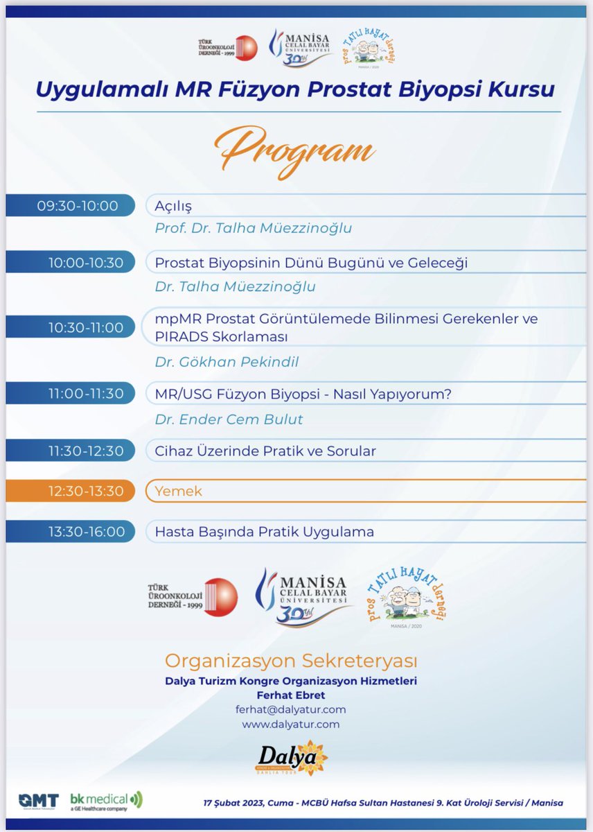 17 Şubat 2023 MR Füzyon Prostat Biyopsi kursumuz