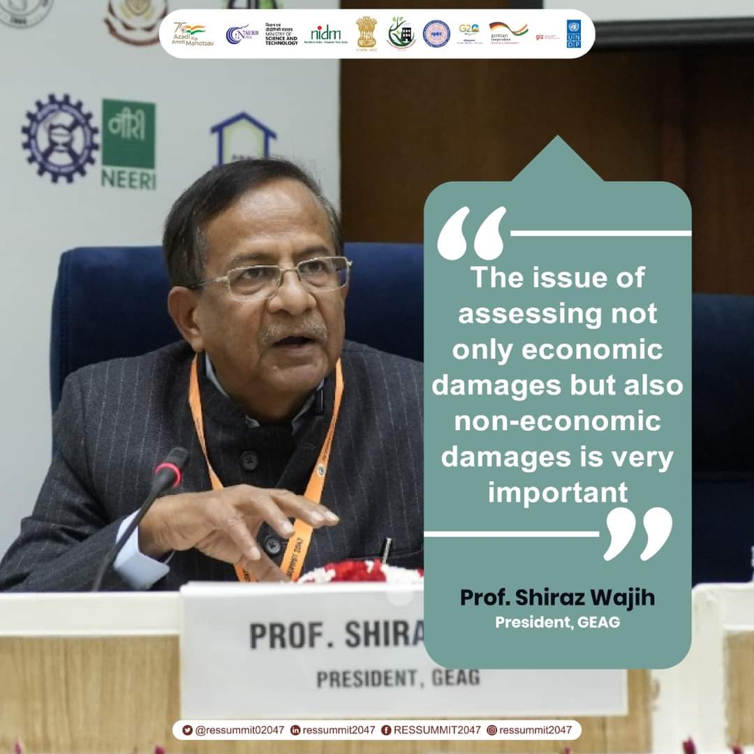 GEAG (@geag_india) on Twitter photo #RESSummit2047
At the session on 'Loss & Damage and Humanitarian-Social #RESILIENCE '
Dr Shiraz stresses on the importance of assessing non-economic impacts
Click here to know more
Link: youtu.be/dnCG8g--Pec
@giz_india <a href="/nidmmhaindia/">National Institute of Disaster Management</a> <a href="/IndiaDST/">DSTIndia</a> <a href="/envirosafe2007/">Dr. Anil K. Gupta, Strategist, Leader, Professor</a> <a href="/bhupro/">BHU Official</a> #RESSummit2047
At the session on 'Loss & Damage and Humanitarian-Social #RESILIENCE '
Dr Shiraz stresses on the importance of assessing non-economic impacts
Click here to know more
Link: youtu.be/dnCG8g--Pec
@giz_india <a href="/nidmmhaindia/">National Institute of Disaster Management</a> <a href="/IndiaDST/">DSTIndia</a> <a href="/envirosafe2007/">Dr. Anil K. Gupta, Strategist, Leader, Professor</a> <a href="/bhupro/">BHU Official</a>