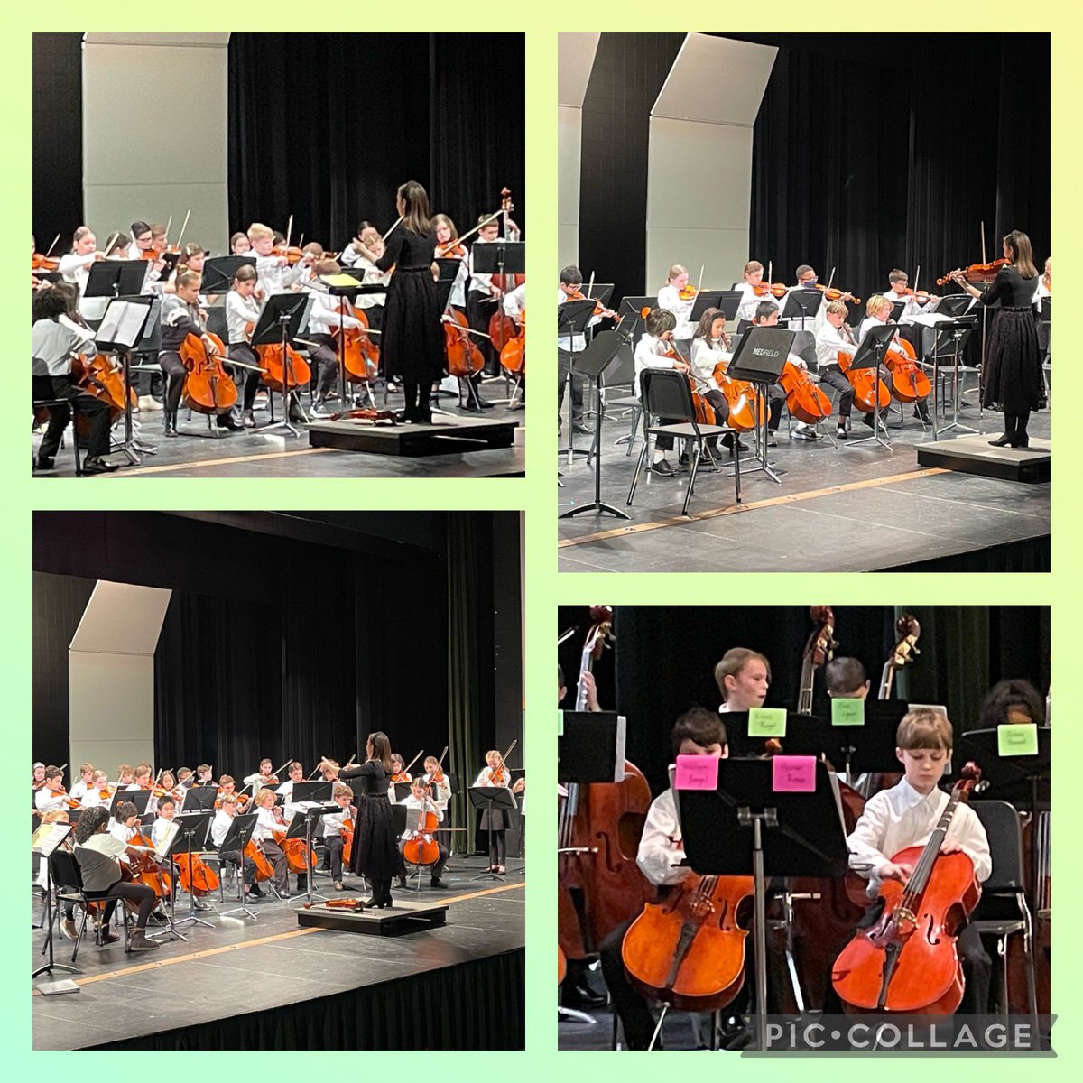 Just an awesome evening getting to hear the 4th & 5th grade orchestras @ their winter concert. They played beautifully - so proud of these rockstar Ss! #beproudbedale #medfieldps #greatsounds