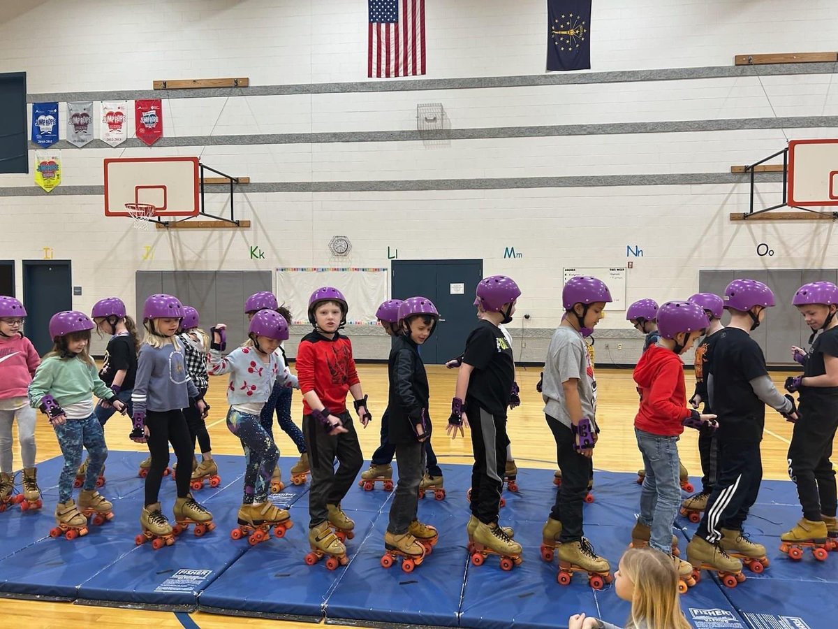 We are off and ROLLING at JB! So excited for <a href="/MrsStevens17/">Mrs. Stevens</a> and her roller skating 🛼unit!