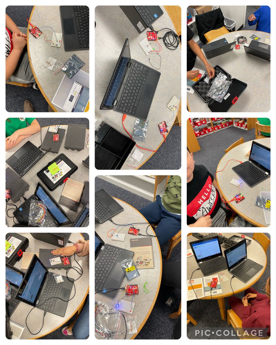 MrsLetterio's tweet photo. @HawthorneWCS Intermediate Coding Club continued our code work with red board microprocessors then began to expand by adding a second light. https://t.co/3W44A5TaVp