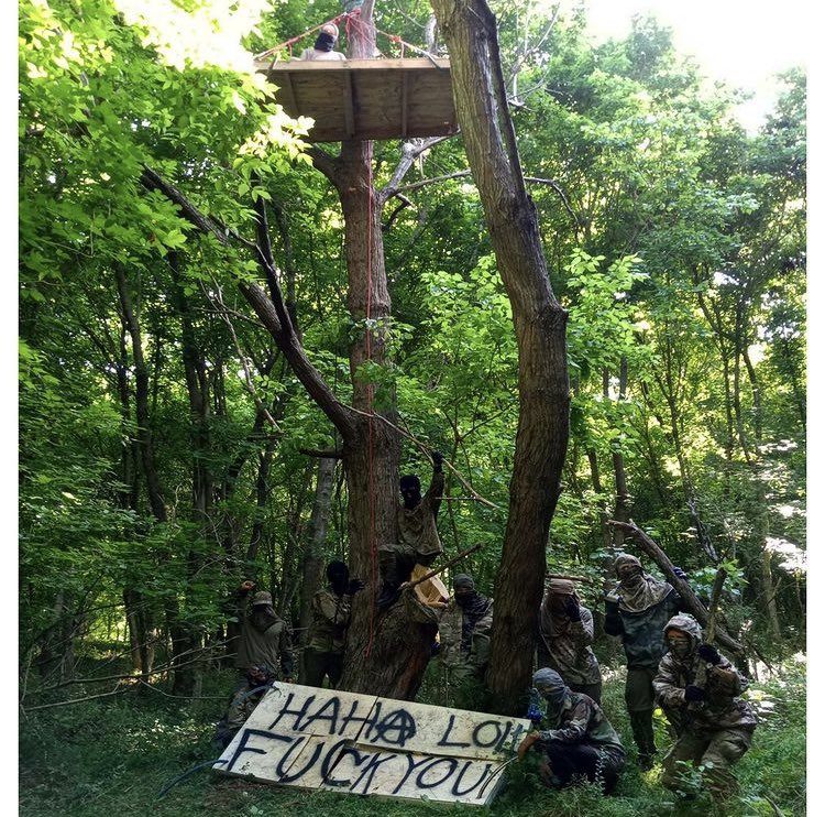 Yes, Antifa has launched a forest division in Atlanta and has set up Treehouses and primitive barric...