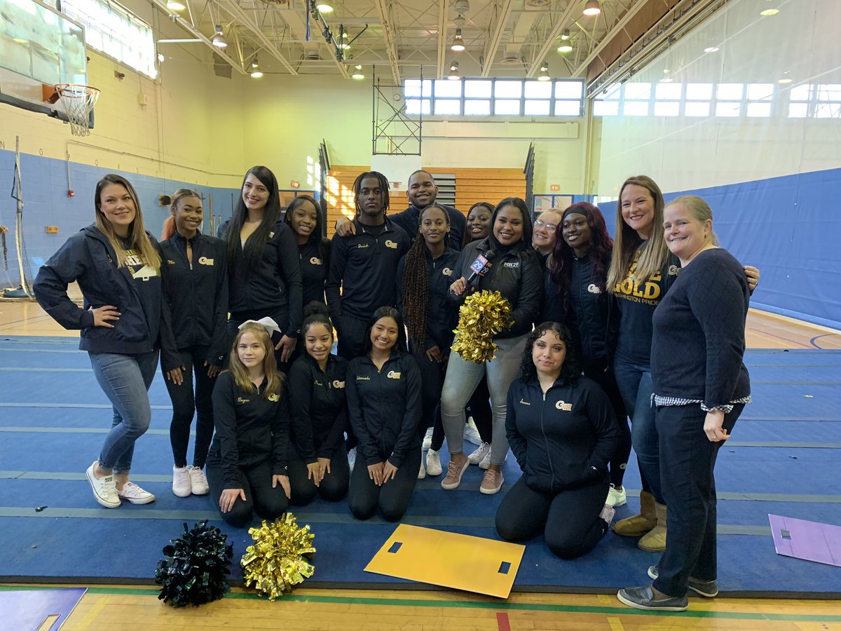 PitsakisClass's tweet photo. Well the time has come… @GWCheerNation will be going to Nationals in Dallas, TX tomorrow! THANK YOU @ShaynahFerreira and @FOX29philly for coming out to give us a proper send off! #GDubMade #GDubStrong #GDubGrateful #DominateInDallas #PitsakisClass https://t.co/YbZgn5q4YC