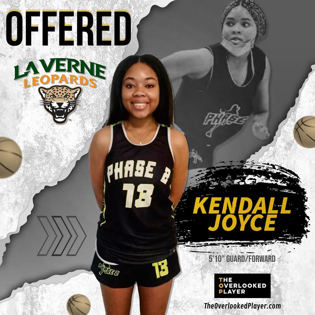 Congratulations to 2023 5’10” guard/forward Kendall Joyce for receiving an offer to the University of La Verne. #TheOverlookedPlayer #LaVerneWBB @ULVAthletics