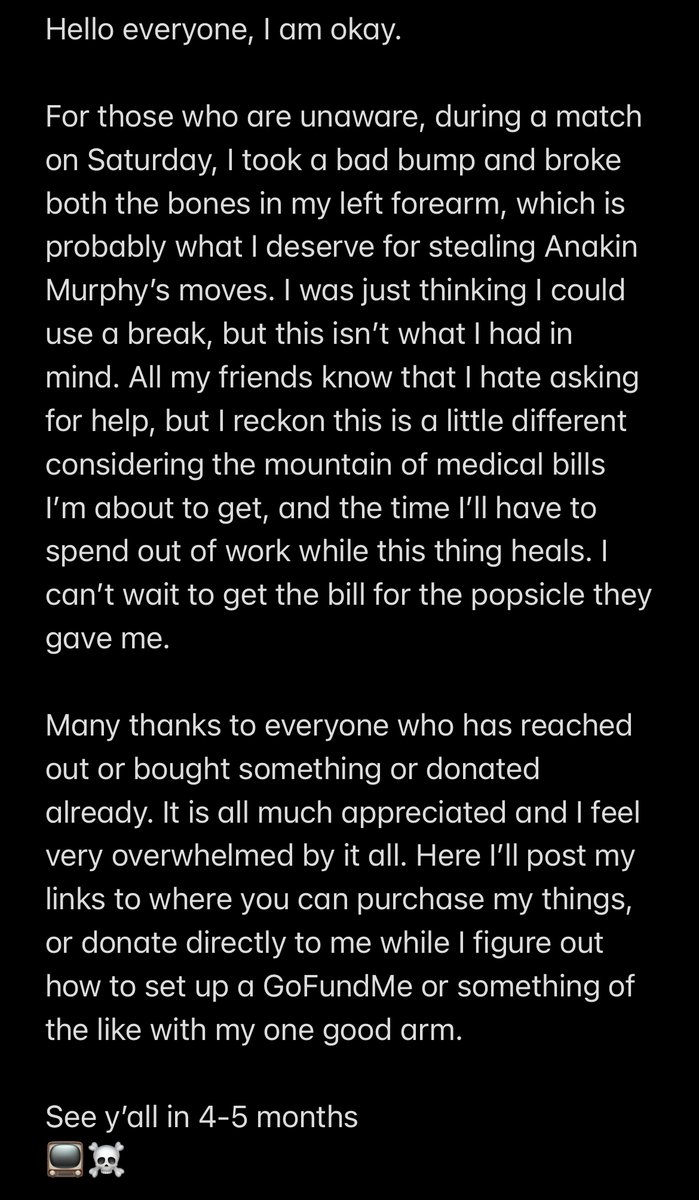 ColourTestVA's tweet photo. Hello all. Here's a little update and how to help for now.

https://t.co/wdylZS0eaO

CashApp - $VictorAnalog
Venmo - ColourTestVA
PayPal - VictorAnalog https://t.co/FXTp6uZC75