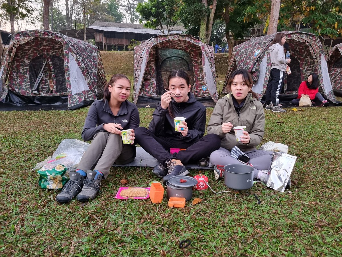 Good morning happy campers! We are getting ready for an active day 5 #Year10 #ChiangRai #WeekWithoutWalls