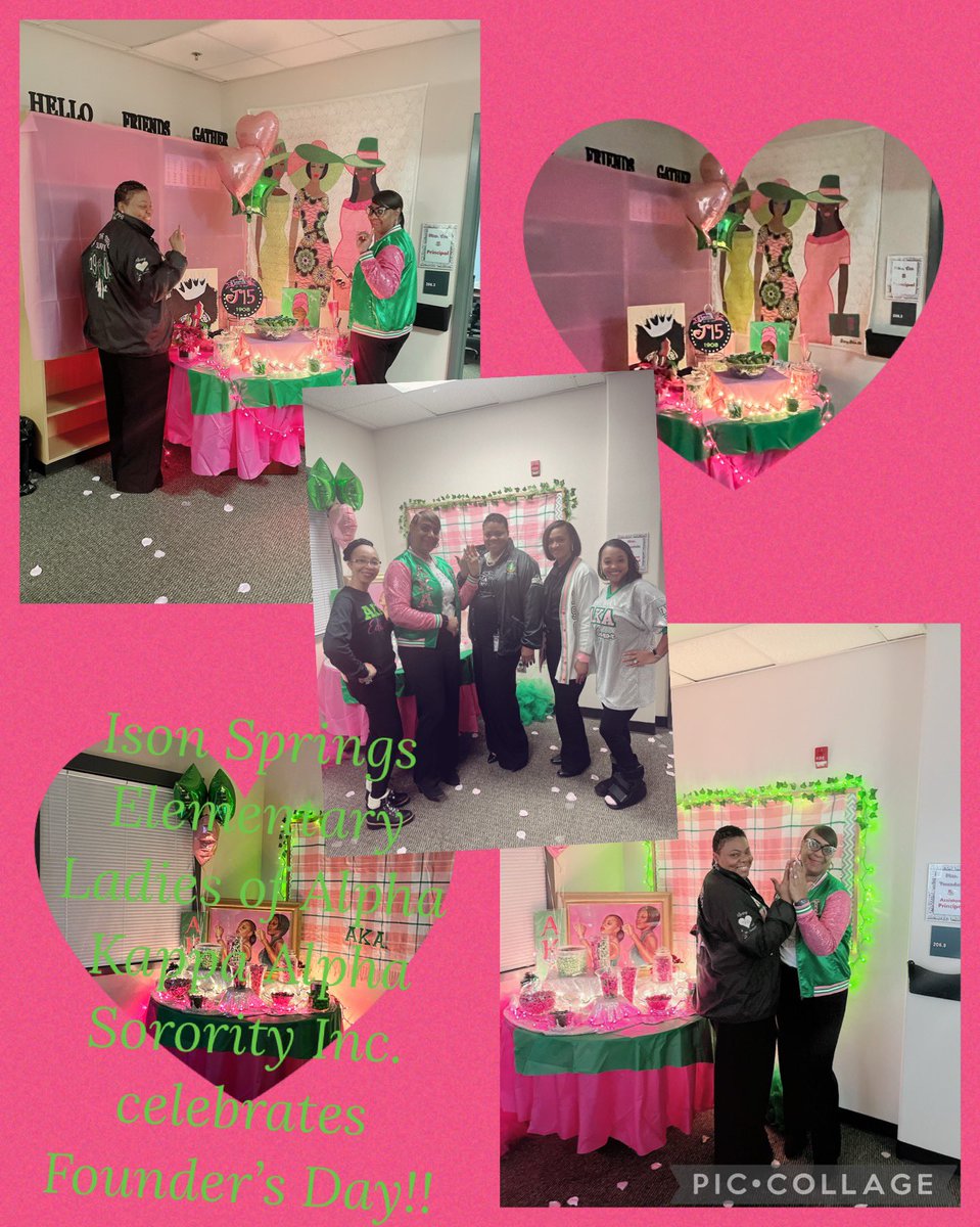 TruesdaleAP's tweet image. The Ladies of Alpha Kappa Alpha Sorority Inc. @IsonSpringsES #Celebrating115YearsOfServiceAndSisterhood #AKAEducators #J15💗💚 @MissRogersNBHD @KENYAGREER14 @MrsLRPope @akasorority1908