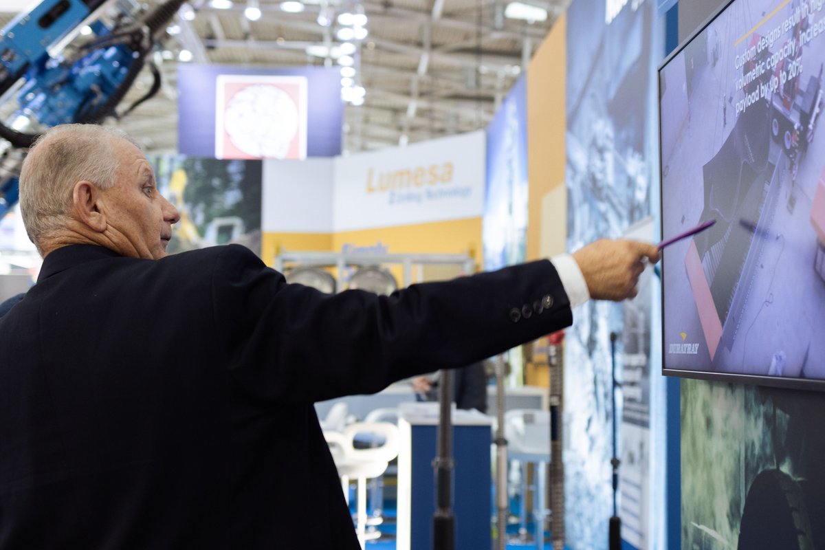 Duratray's tweet photo. #TBT to Bauma2022 in November. We thank our clients that visited us at our stand during the exhibition. It was an absolute pleasure to meet face-to-face customers from Kazakhstan, Ukraine, Angola, DRC, Portugal, Germany, Switzerland, Mexico, Chile, Peru, Canada &amp; Australia. https://t.co/UMzLCuZ9rl