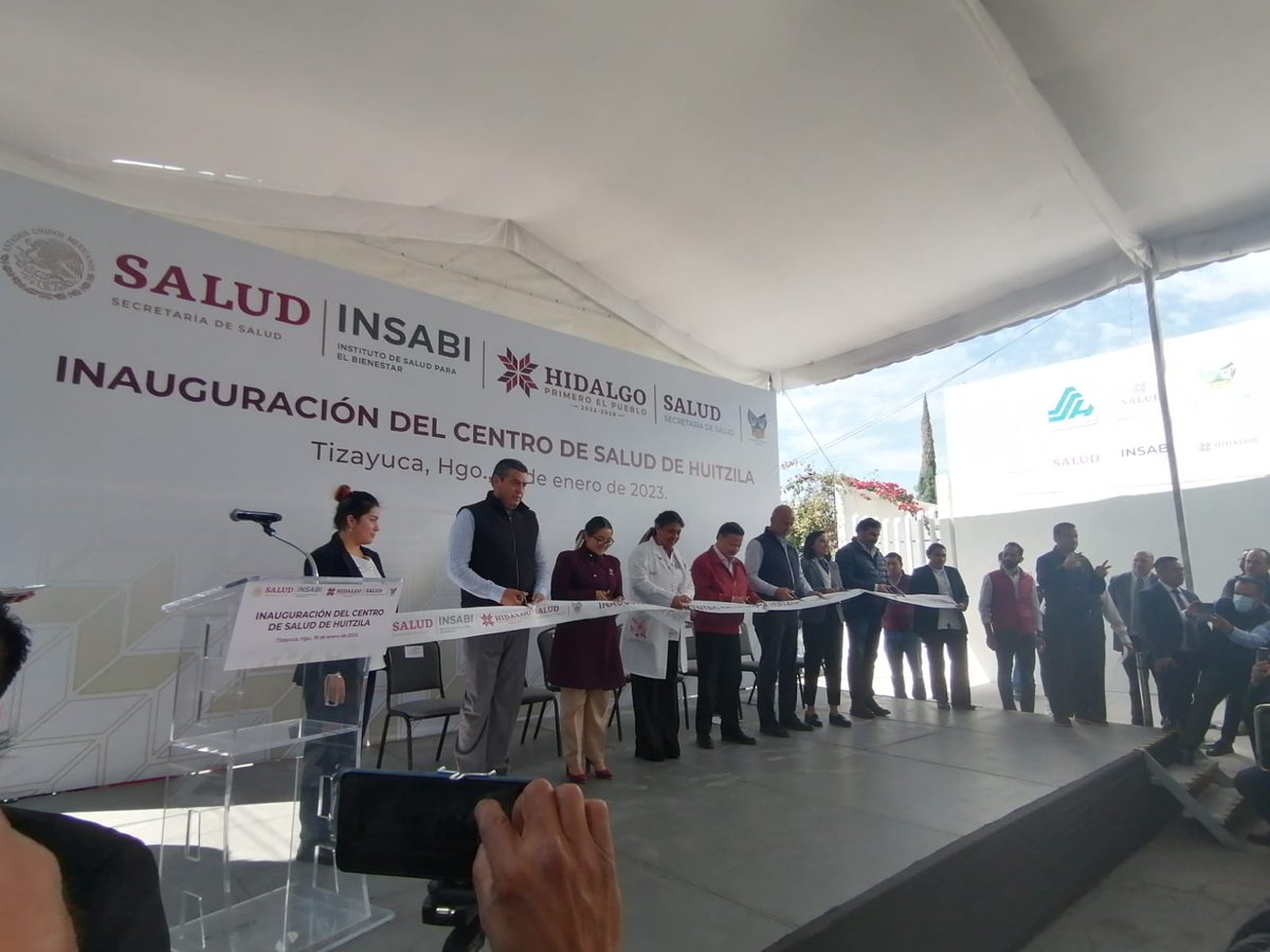 Celebramos la puesta en marcha del Centro de salud de la localidad urbana Huitzila del #municipio de #Tizayuca #ODS3