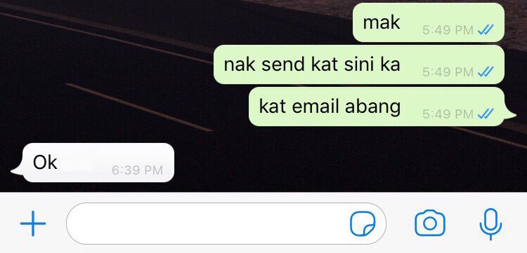bckupacc99's tweet photo. jawapan mak-mak memang macam ni eh https://t.co/GaCwHD8elR