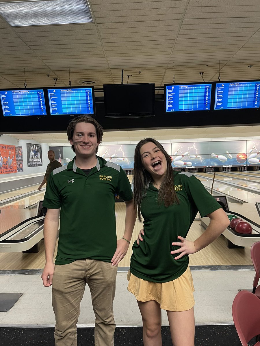 Great job bowlers at our first meet today. Congrats to Varsity Logan Penny taking 1st place with a 688 series and Charlotte Henry JVarsity taking 3rd place with a 260 series.