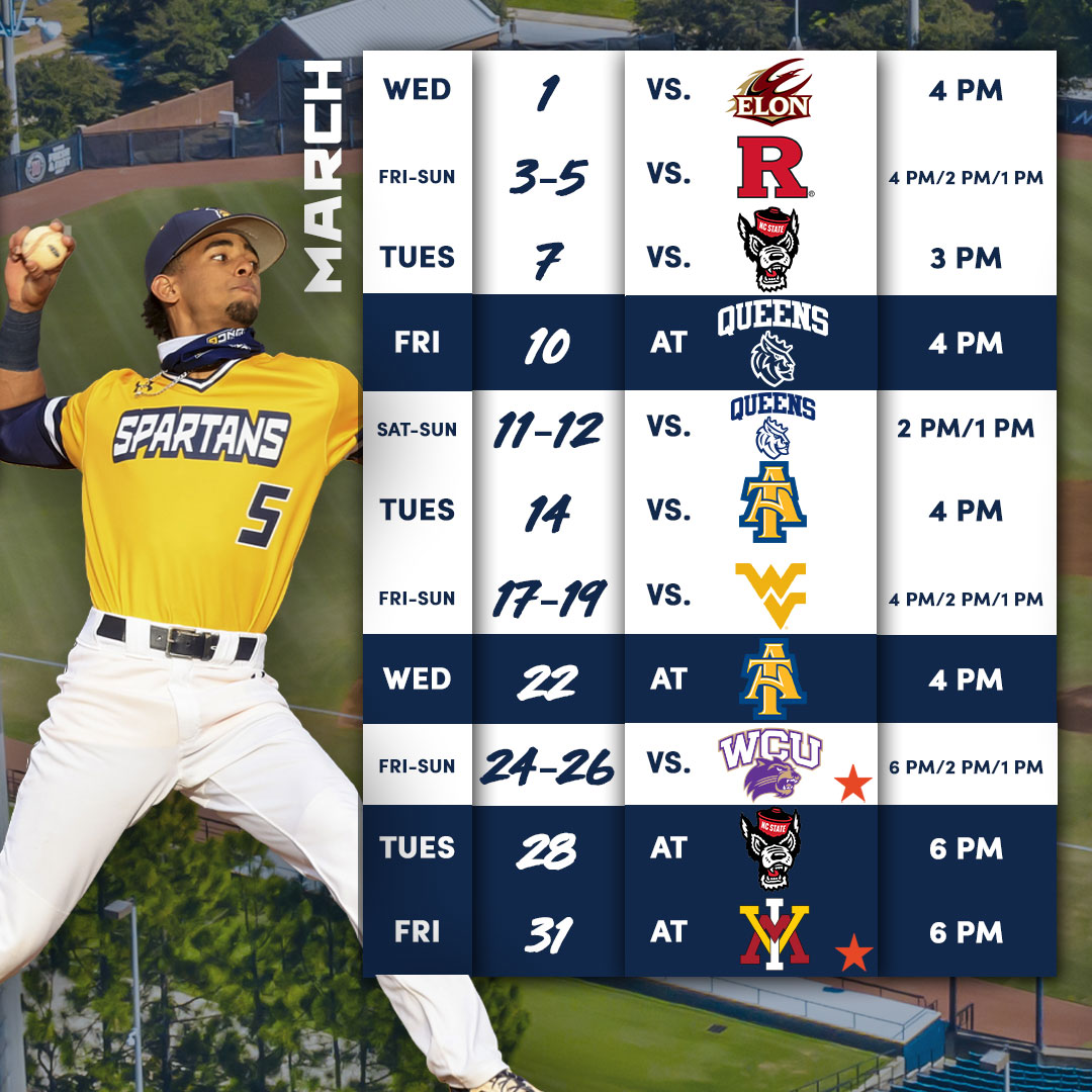 UNCGBaseball's tweet photo. Mark your calendars - the 2023 schedule is live!
Your 2022 SoCon Champs are ready to defend the G with a very tough schedule!

📅 https://t.co/6ktKExsWTX
📰 https://t.co/WK2jYAcElE
#letsgoG https://t.co/85ICIrKhgo